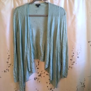 Torrid Drape Light Blue Cardigan